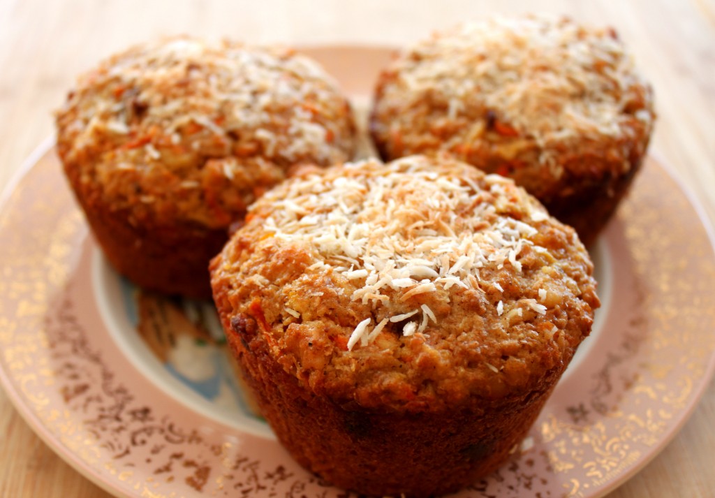 plated muffins